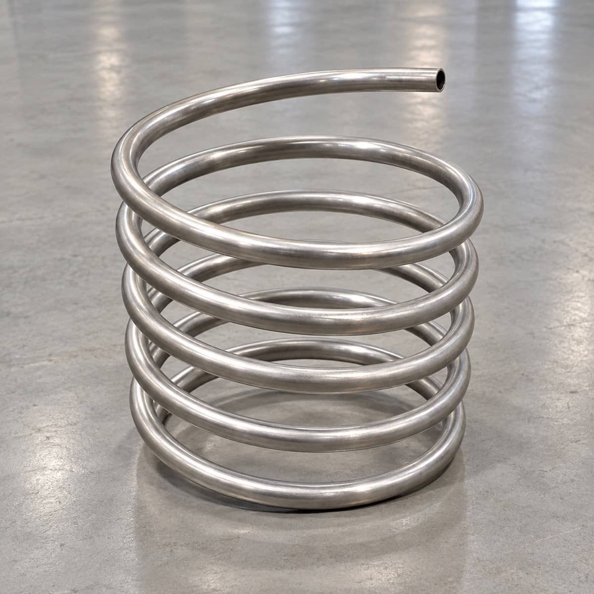 Gebogen rvs spiraalbuis voor een compacte warmtewisselaar