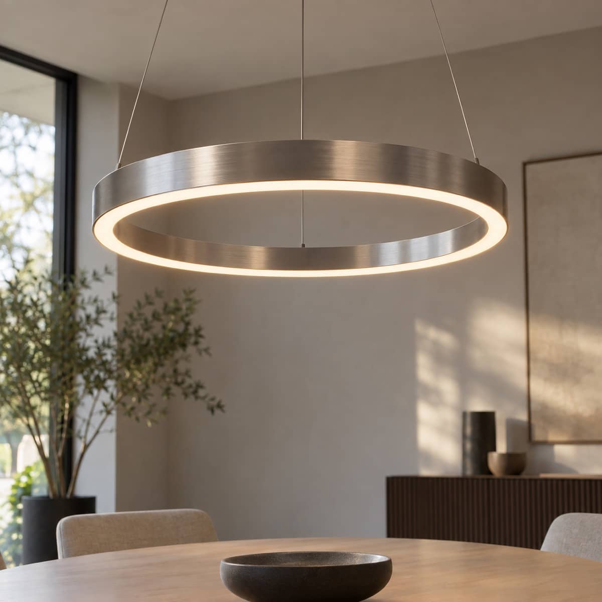 Gebogen metalen ringarmatuur voor verlichting